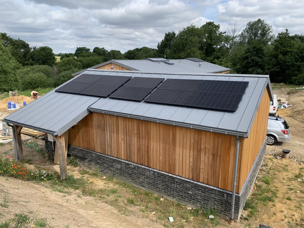 Solar PV and Ground Source Heat Pump at a Bungalow in Suffolk